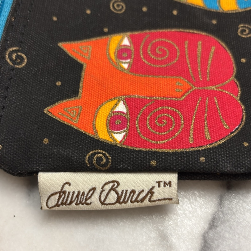 Laurel Burch Cat Design Pouch - Multicolor - Picture 3 of 9